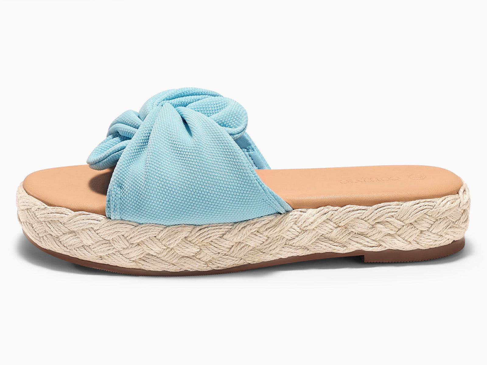 Coutgo Womens Blue Platform Wedge Sandals