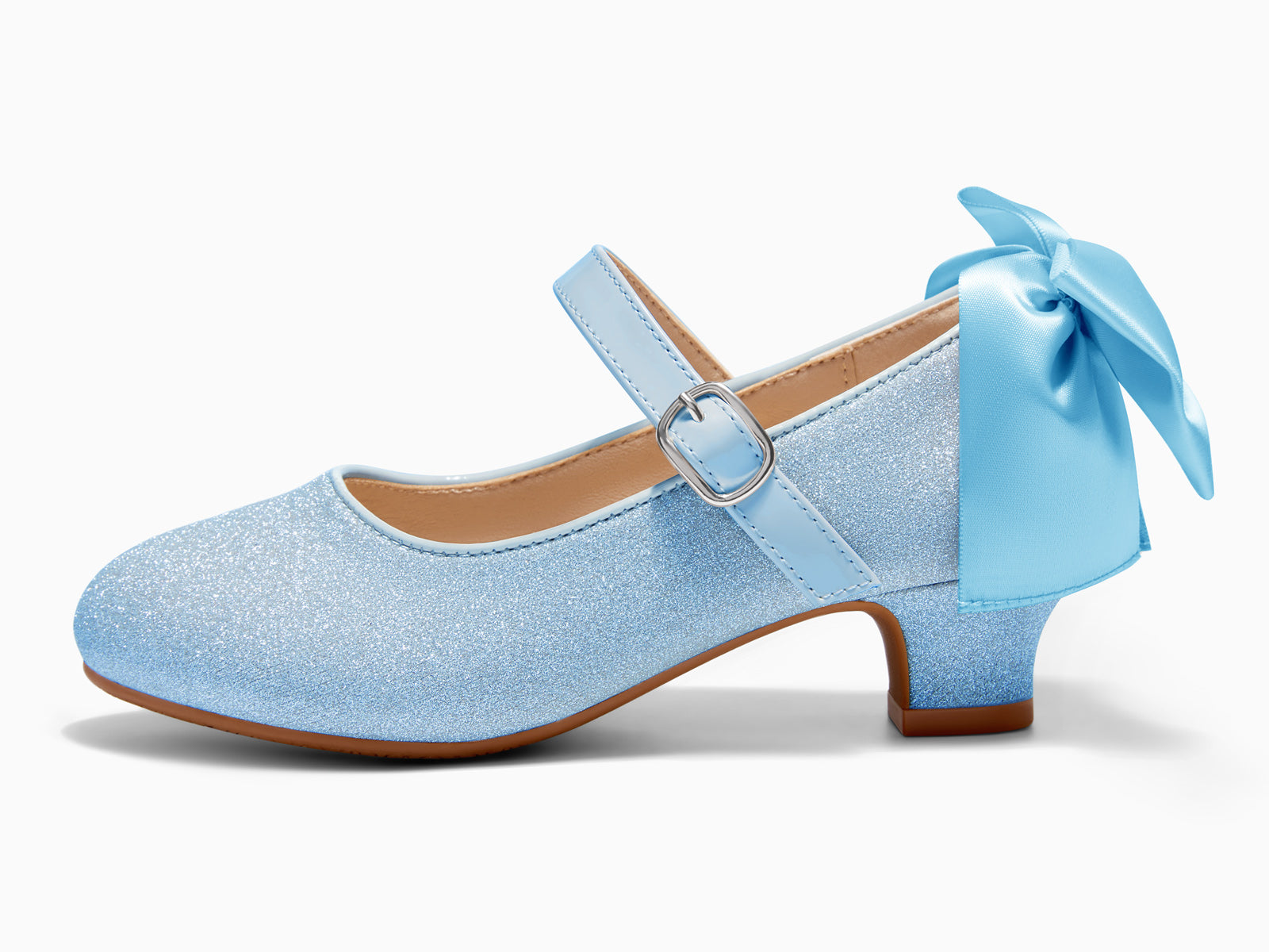 Coutgo Girls Blue Dress Shoes Mary Jane