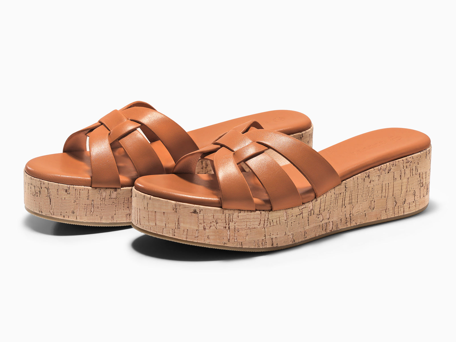 Coutgo Women's Brown Platform Wedge Sandals