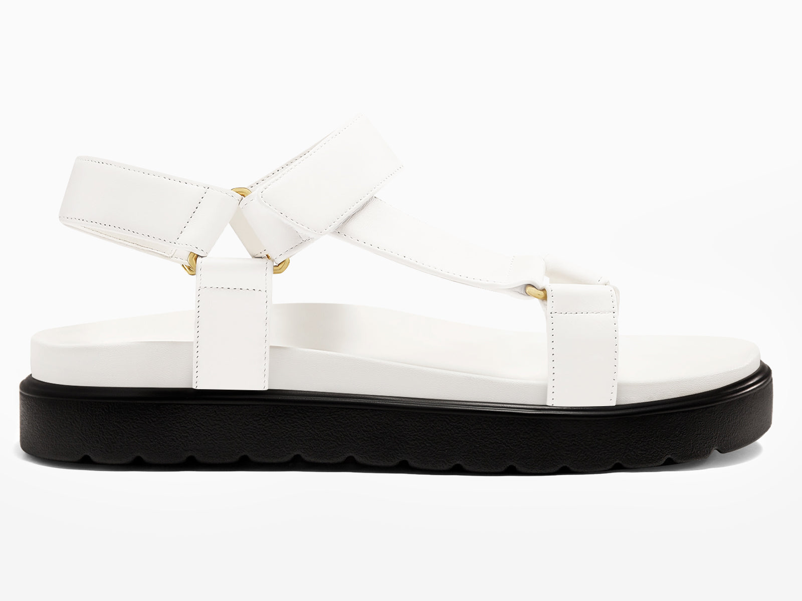 Coutgo Women White wedge Platform Sandals