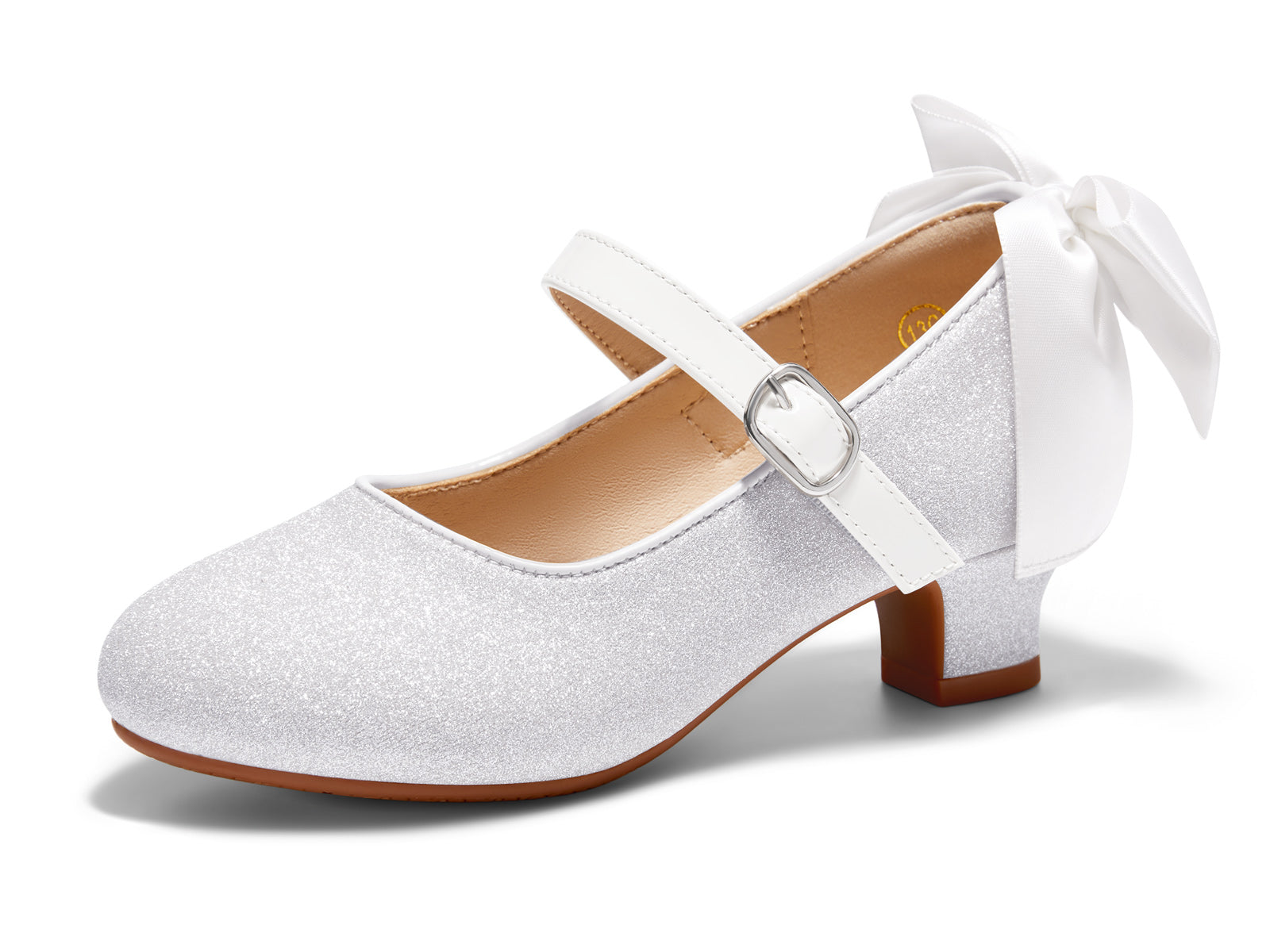Coutgo Girls White Dress Shoes Mary Jane