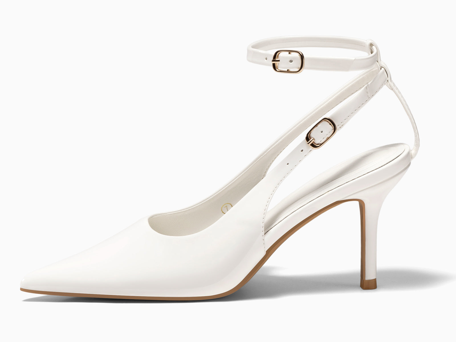 Coutgo Womens White High Heels