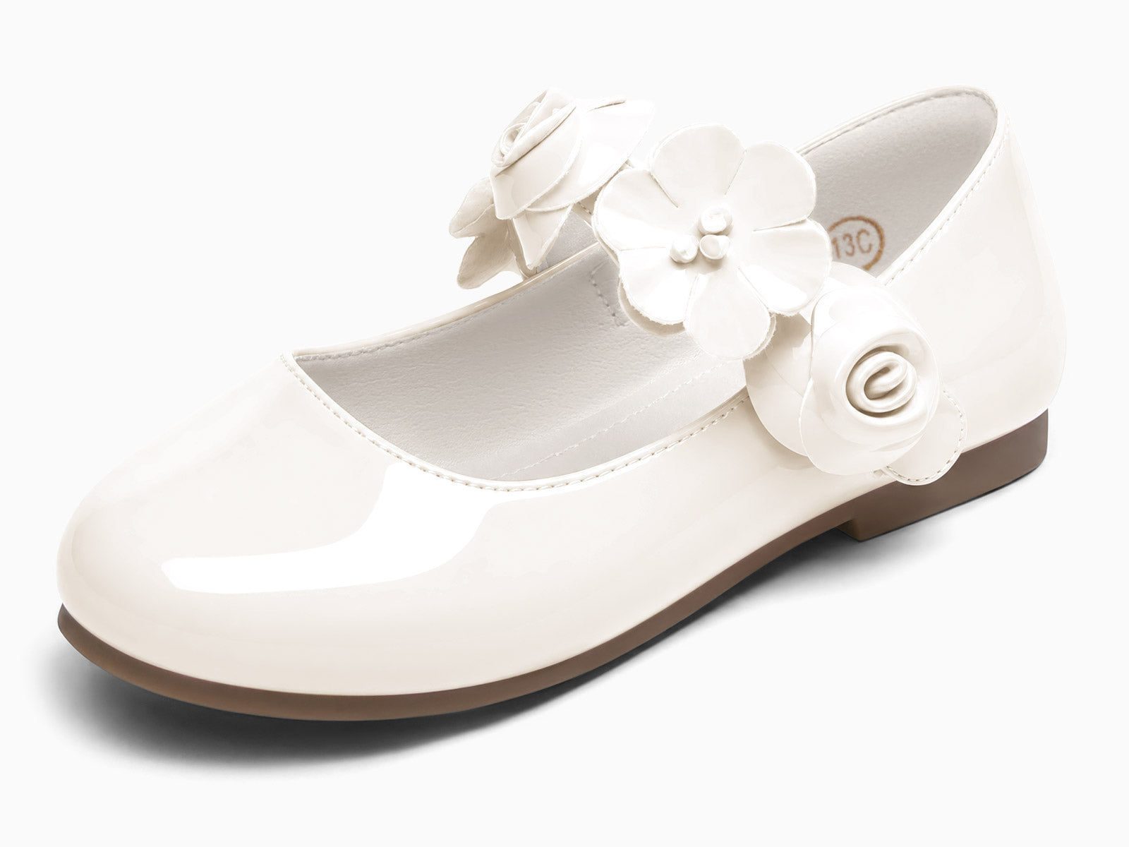 Coutgo Girls White Mary Jane Dress Shoes