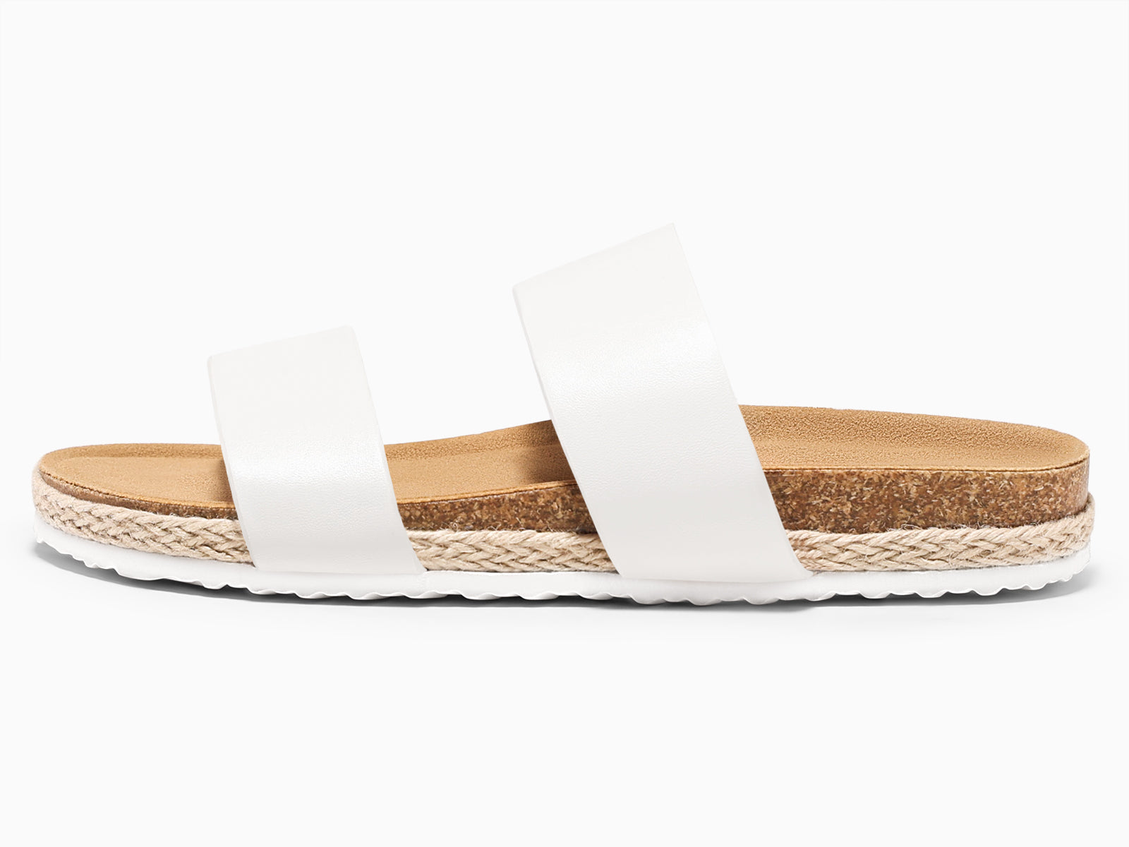 Coutgo Womens White Platform Sandals