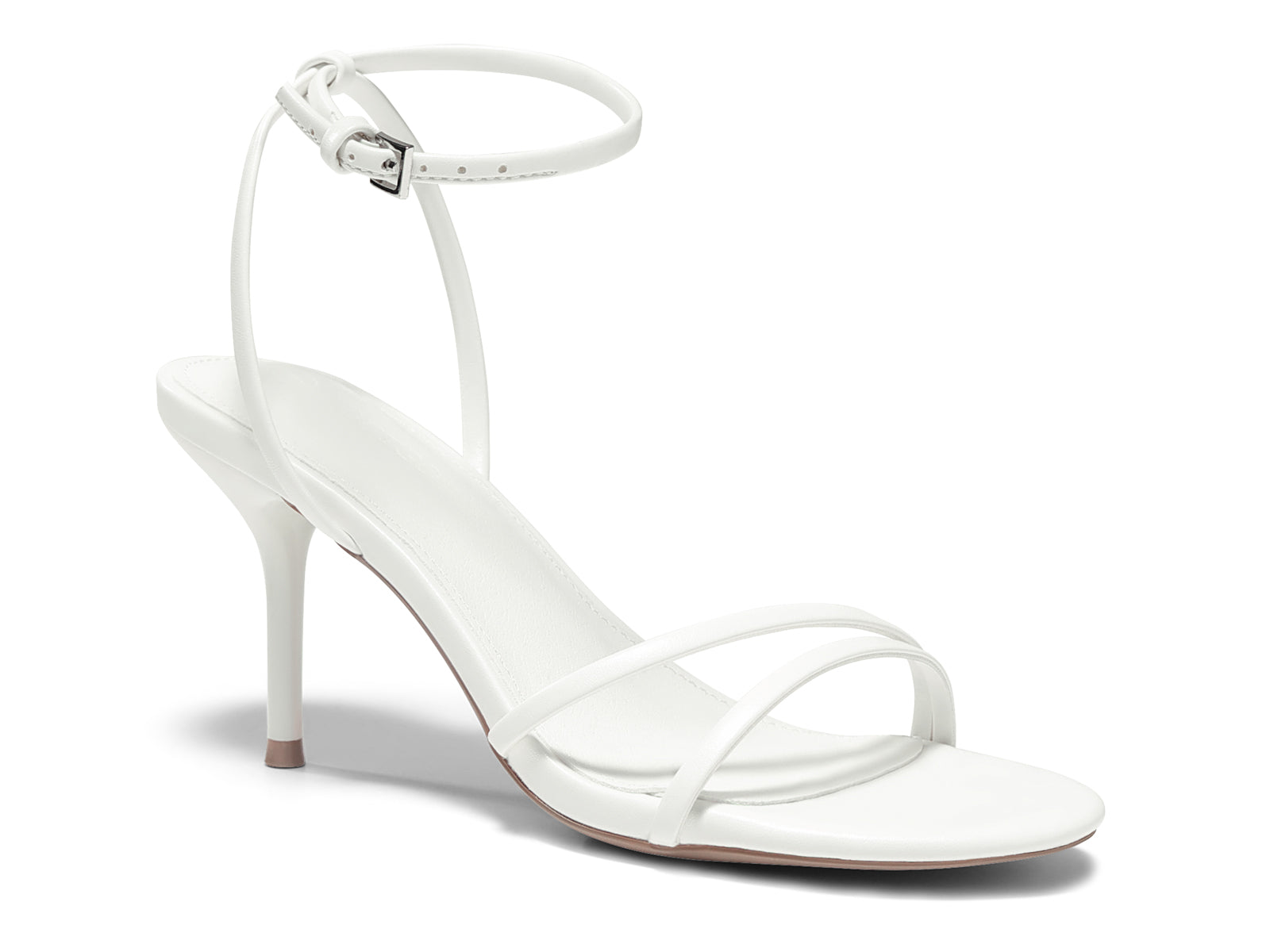 Coutgo Womens White Strappy High Heels