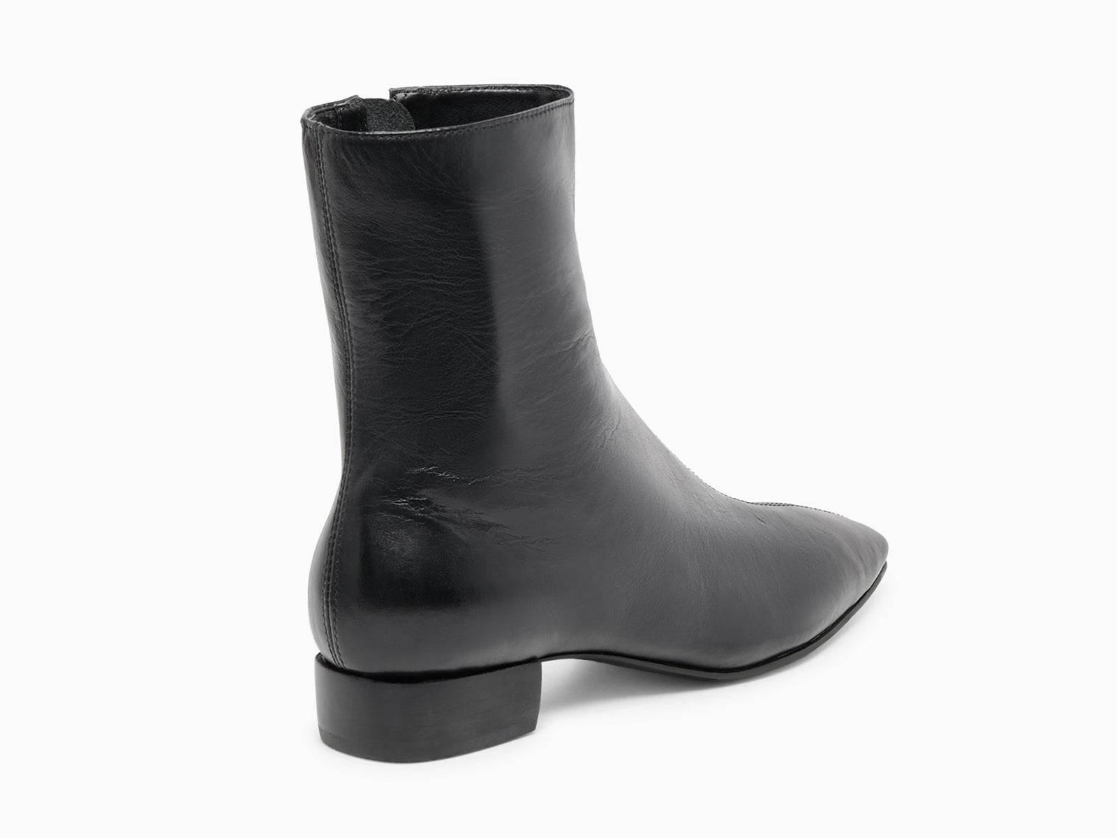 Coutgo Cool Black Chunky Heel Ankle Boots