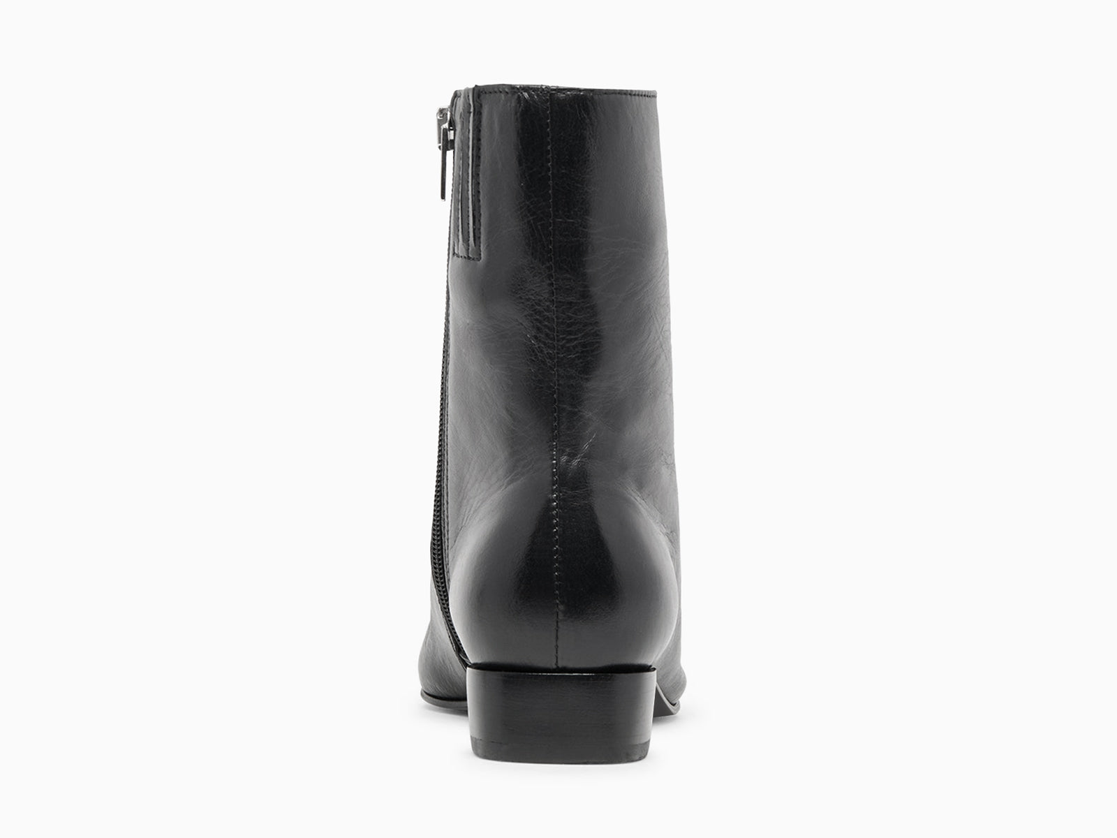 Coutgo Cool Black Chunky Heel Ankle Boots