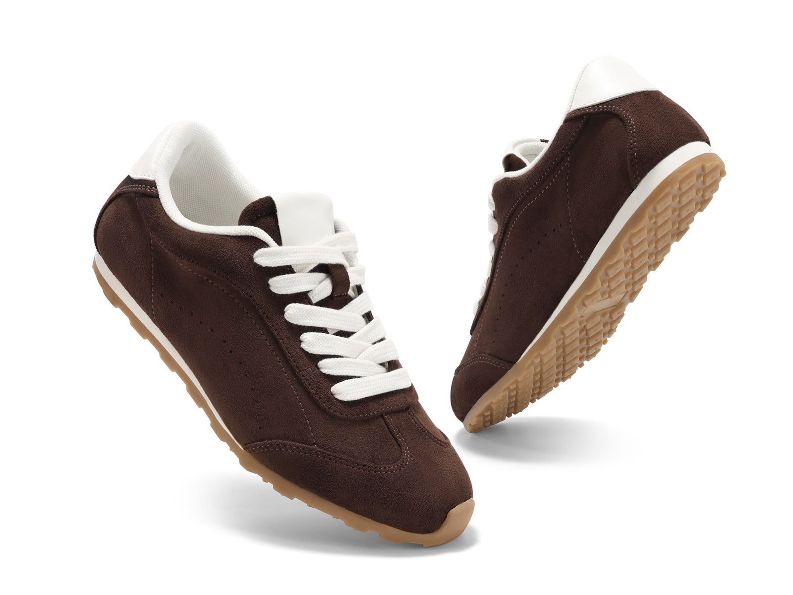 Coutgo Women Coffee Casual Fashion Sneakers