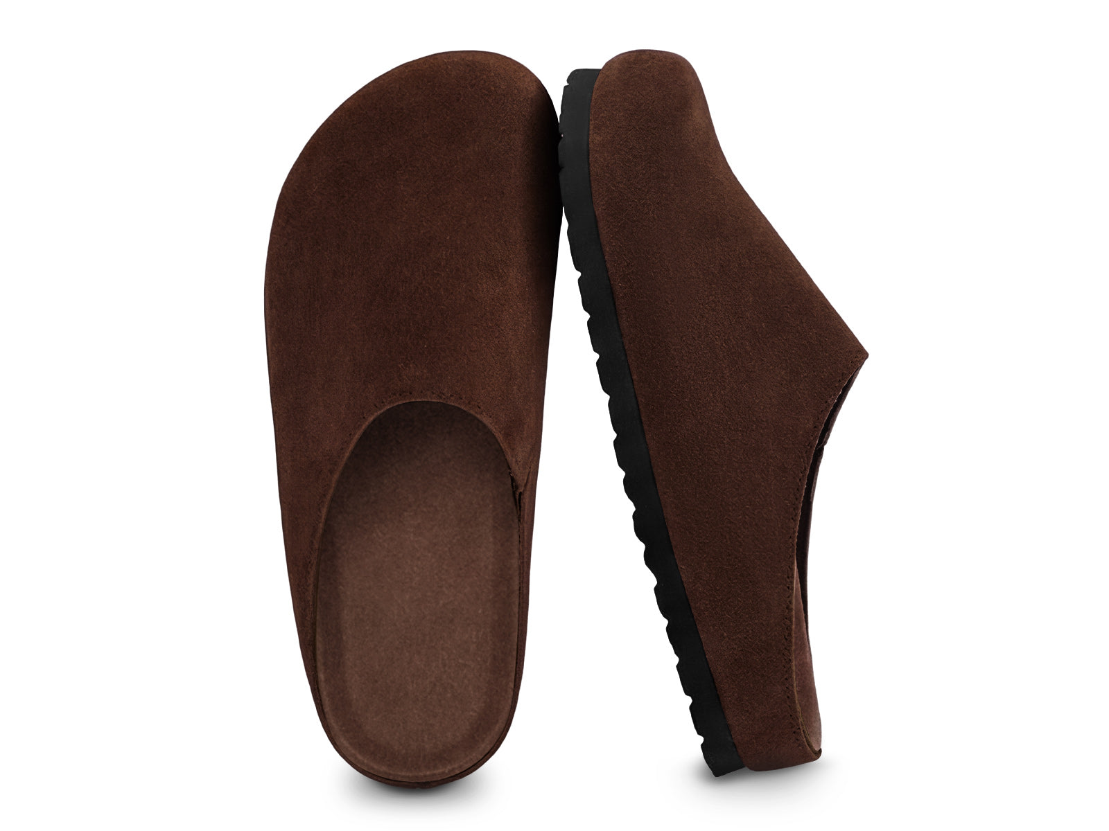 Coutgo Women Chocolate Brown Slip-On Clogs