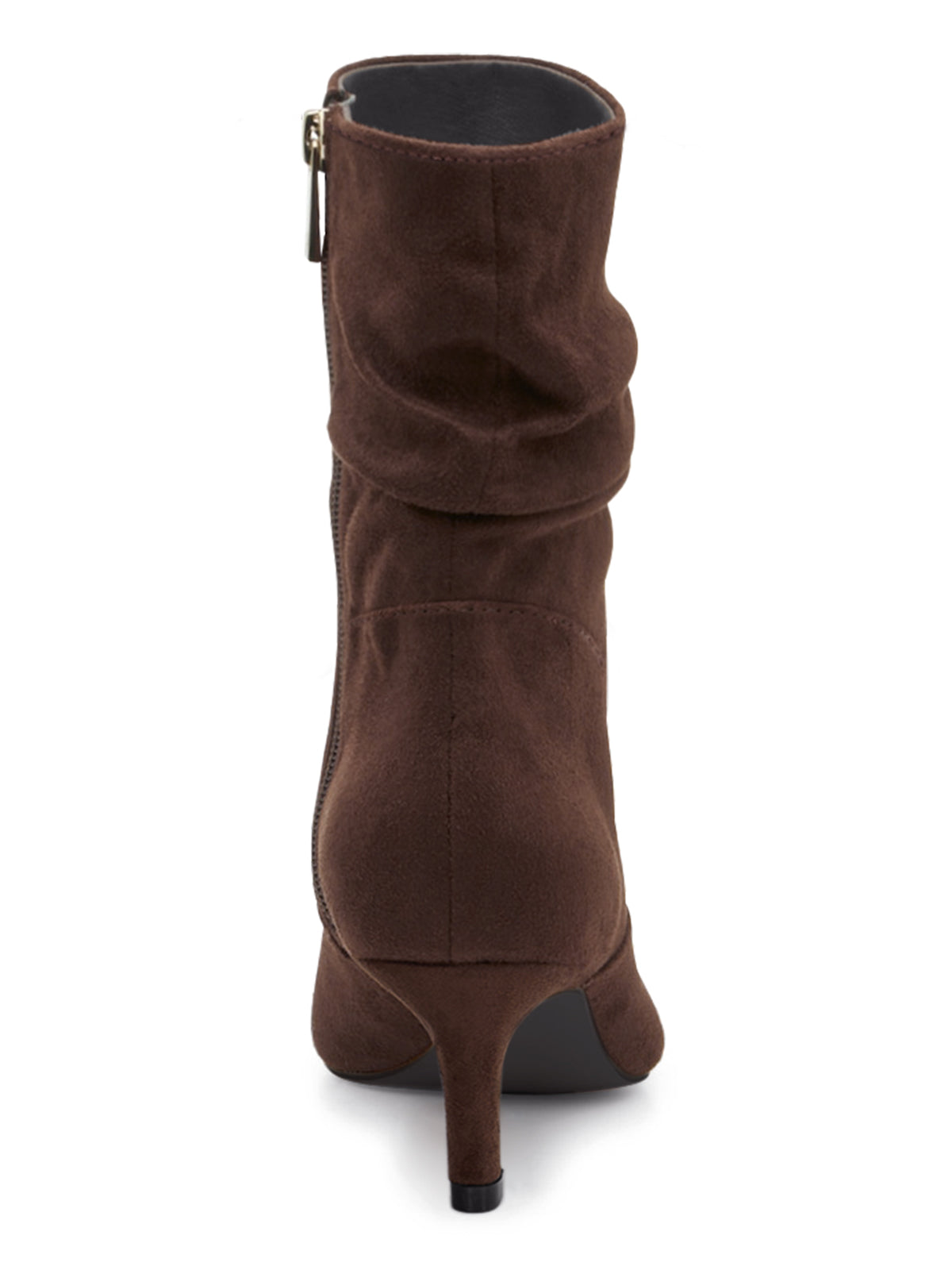 Coutgo Women Chocolate Slouch Pointed Ankle Boots