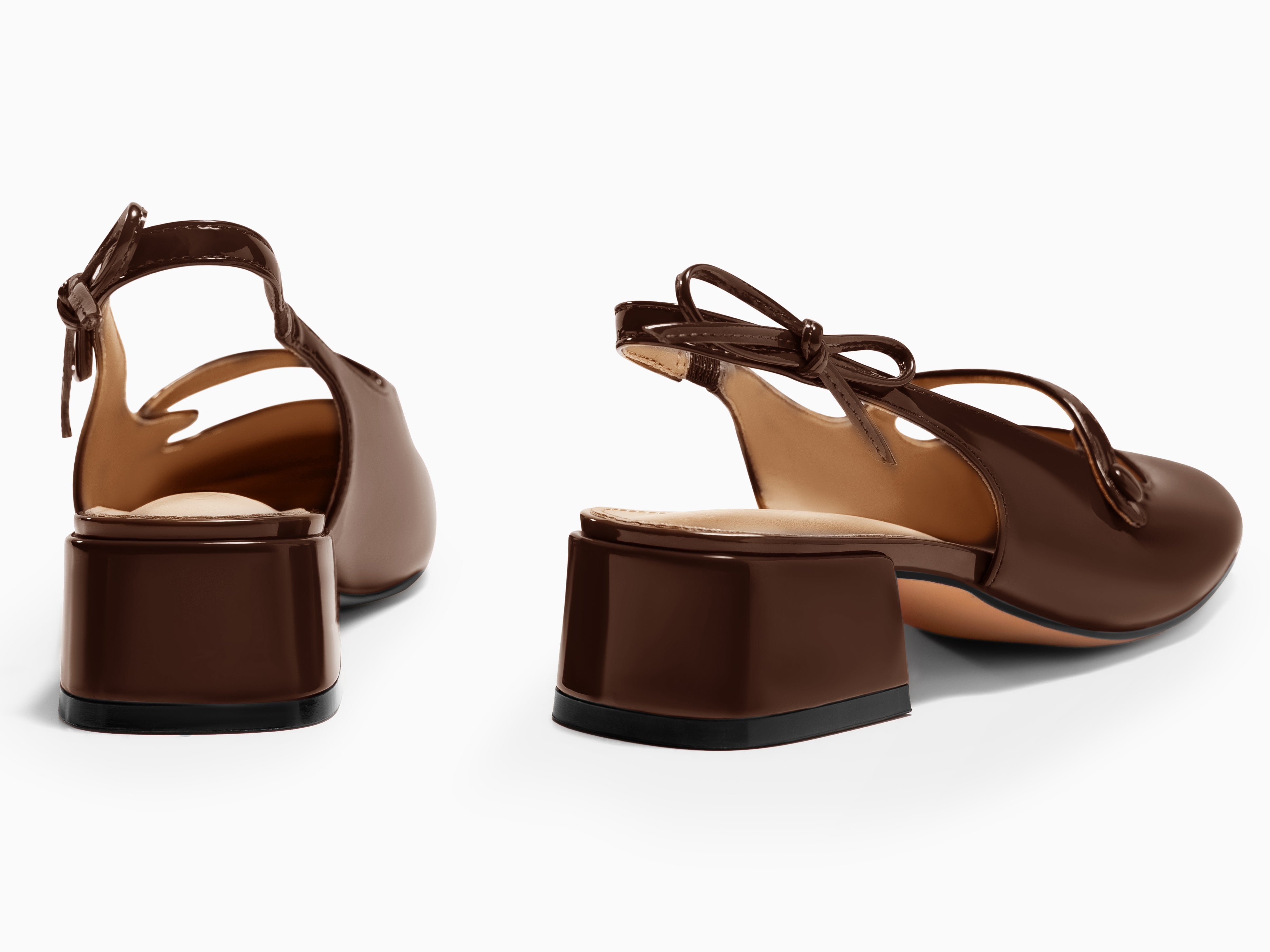 Coutgo Womens Coffee Mary Jane Shoes