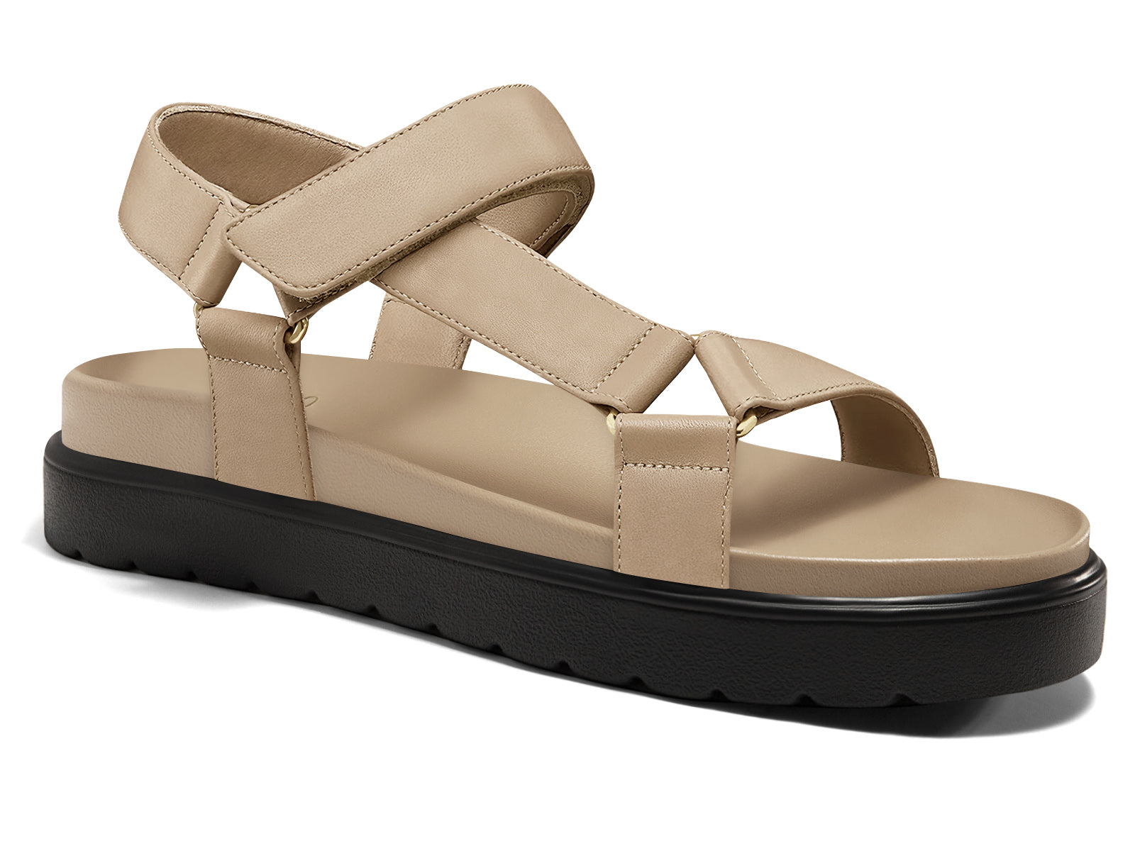 Coutgo Women Dark Khaki wedge Platform Sandals