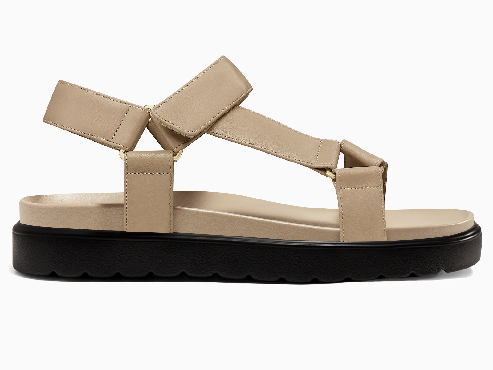 Coutgo Women Dark Khaki wedge Platform Sandals