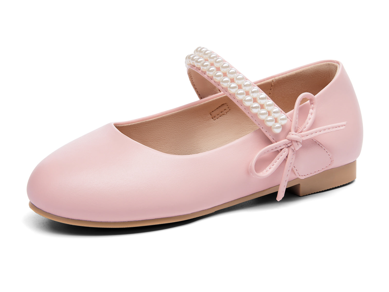 Coutgo Girls Pink Mary Jane Dress Shoes