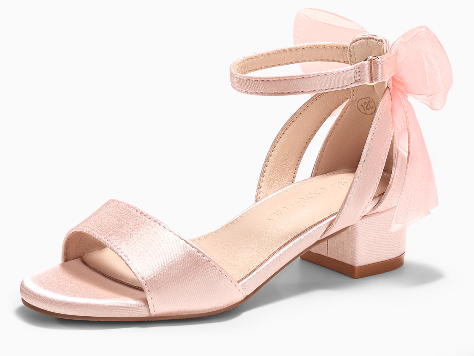 Coutgo Girls Pink Dress Shoes Sandals