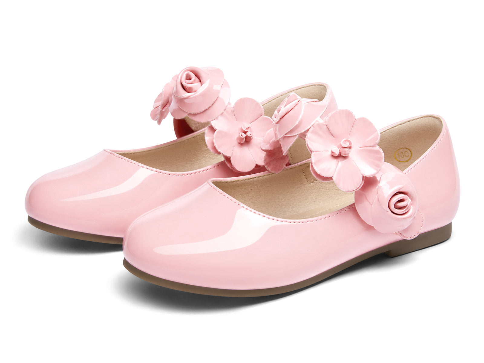 Coutgo Girls Pink Mary Jane Dress Shoes