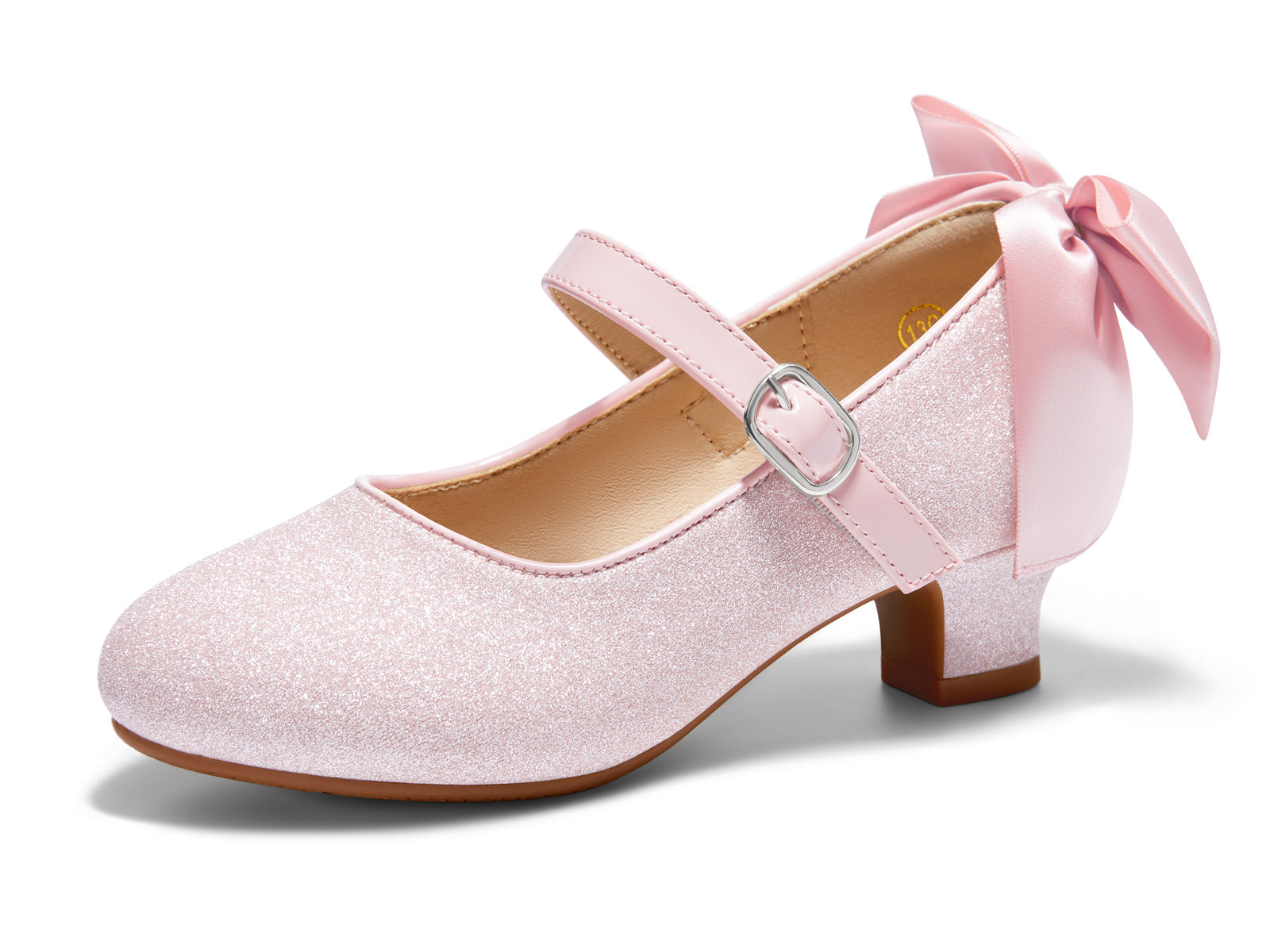 Coutgo Girls Pink Dress Shoes Mary Jane