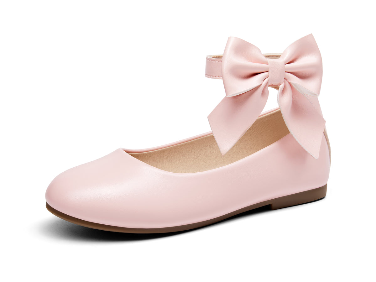 ladies pink dress shoes Coutgo Girls Ballet Flats Pink / 12 Little Kid / Hook & loop take your normal size COLOR:Teracota 'Amara' Crochet Mesh Dress size_xl/14
