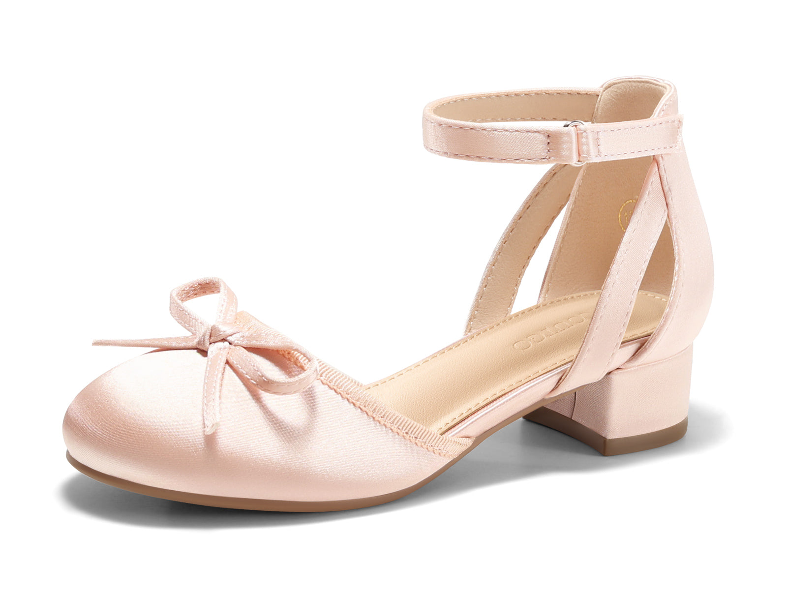 Coutgo Pink Girls Wedding Dress Shoes