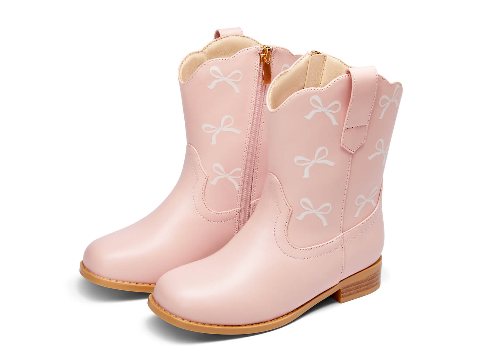 Coutgo Girls Pink Cowgirl Western Boots