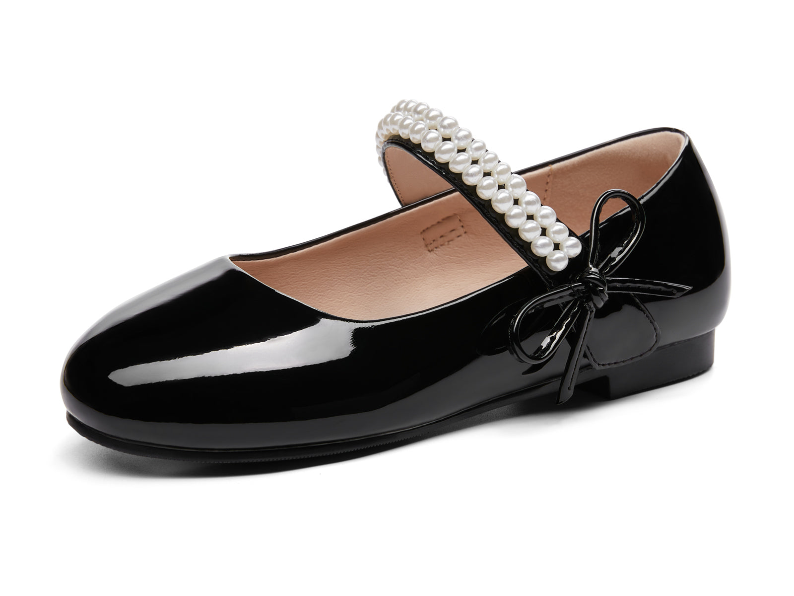 Coutgo Girls Black Mary Jane Dress Shoes