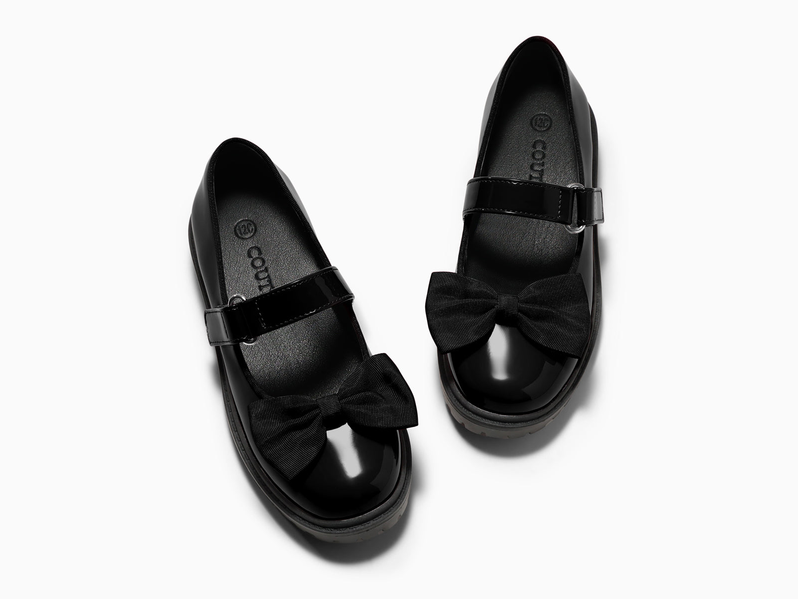 Coutgo Girls Black Mary Jane Dress Shoes