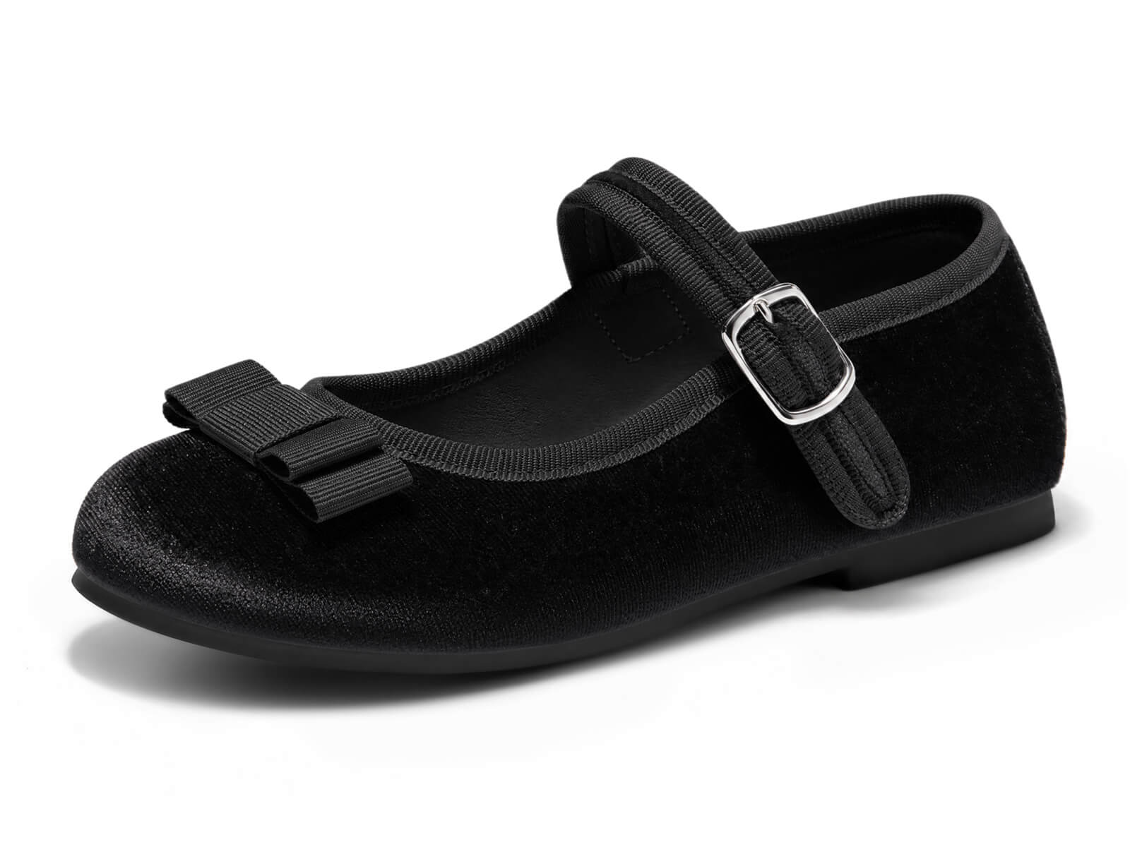 Coutgo Girls Black Mary Jane Dress Shoes