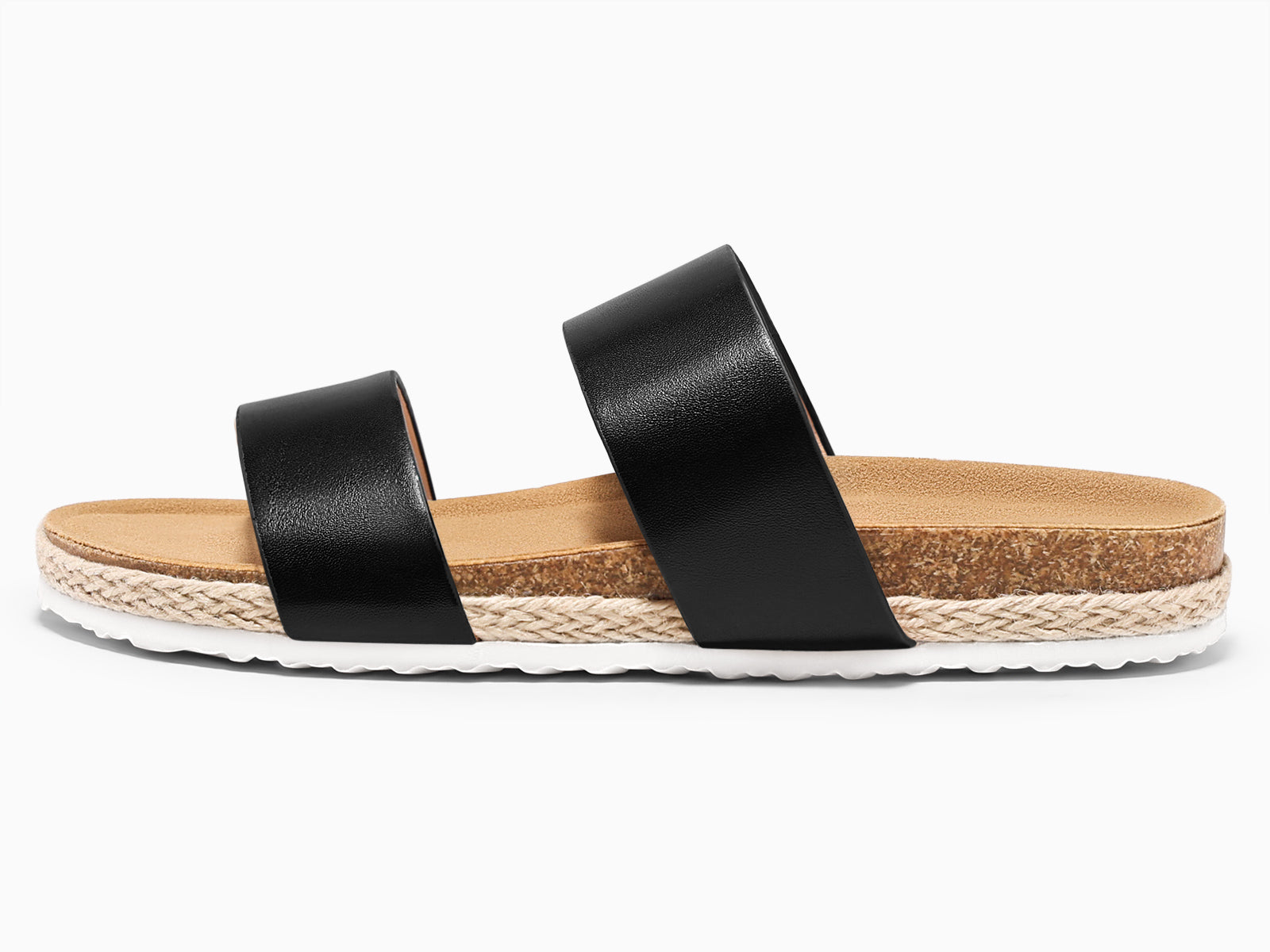 Coutgo Womens Black Platform Sandals