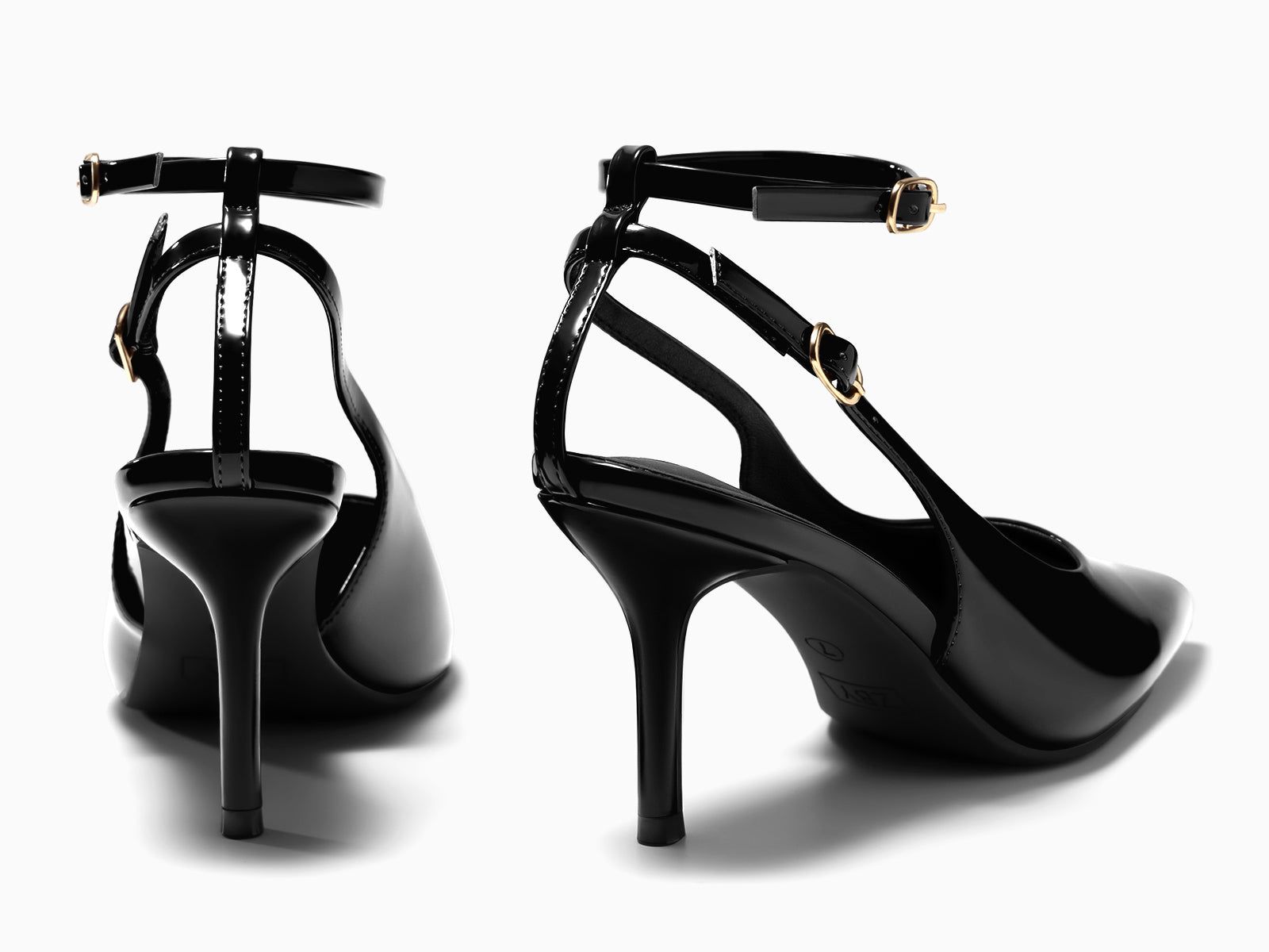 Coutgo Womens Black High Heels