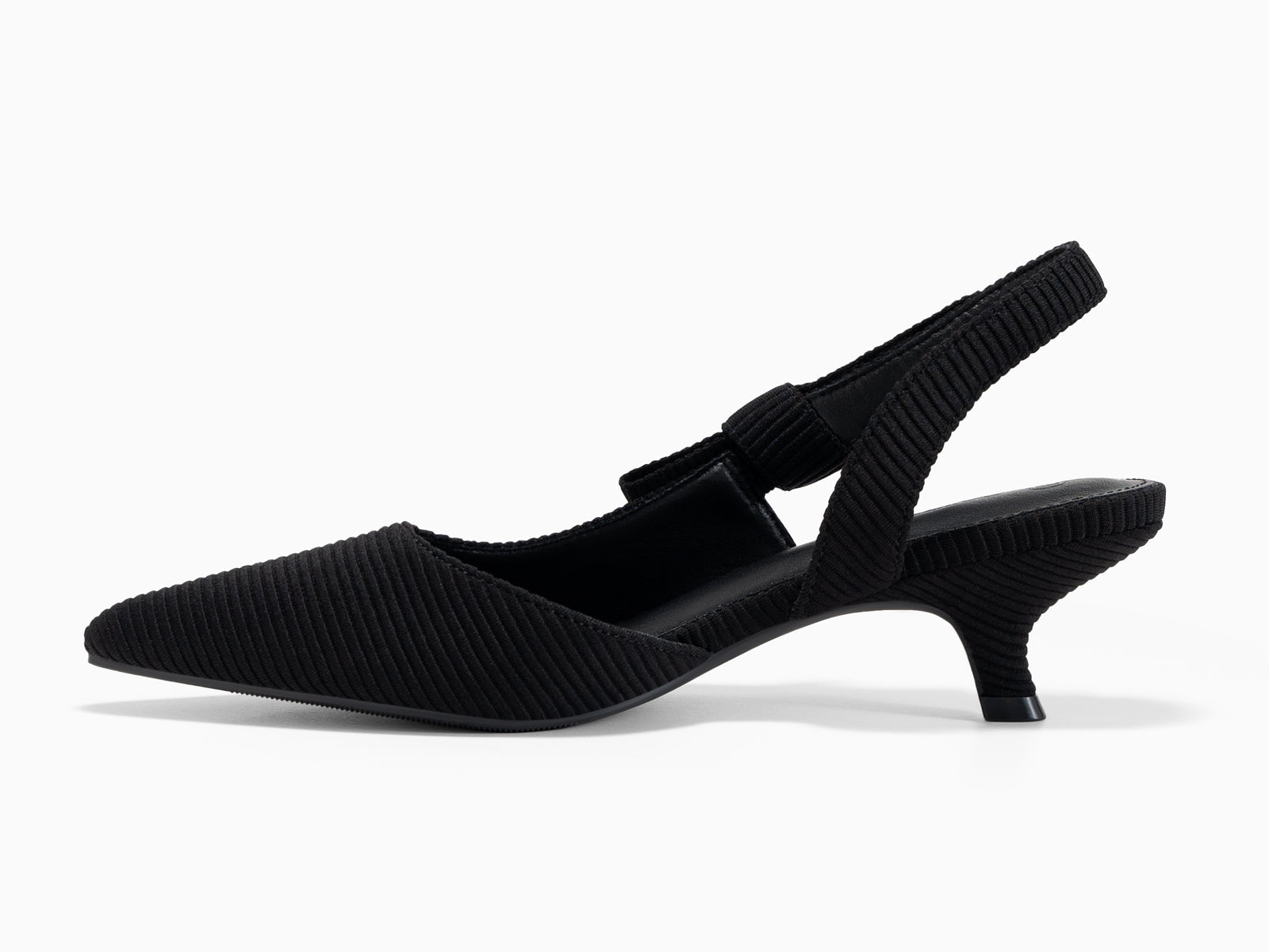 Coutgo Black Womens Slingback Dress Shoes
