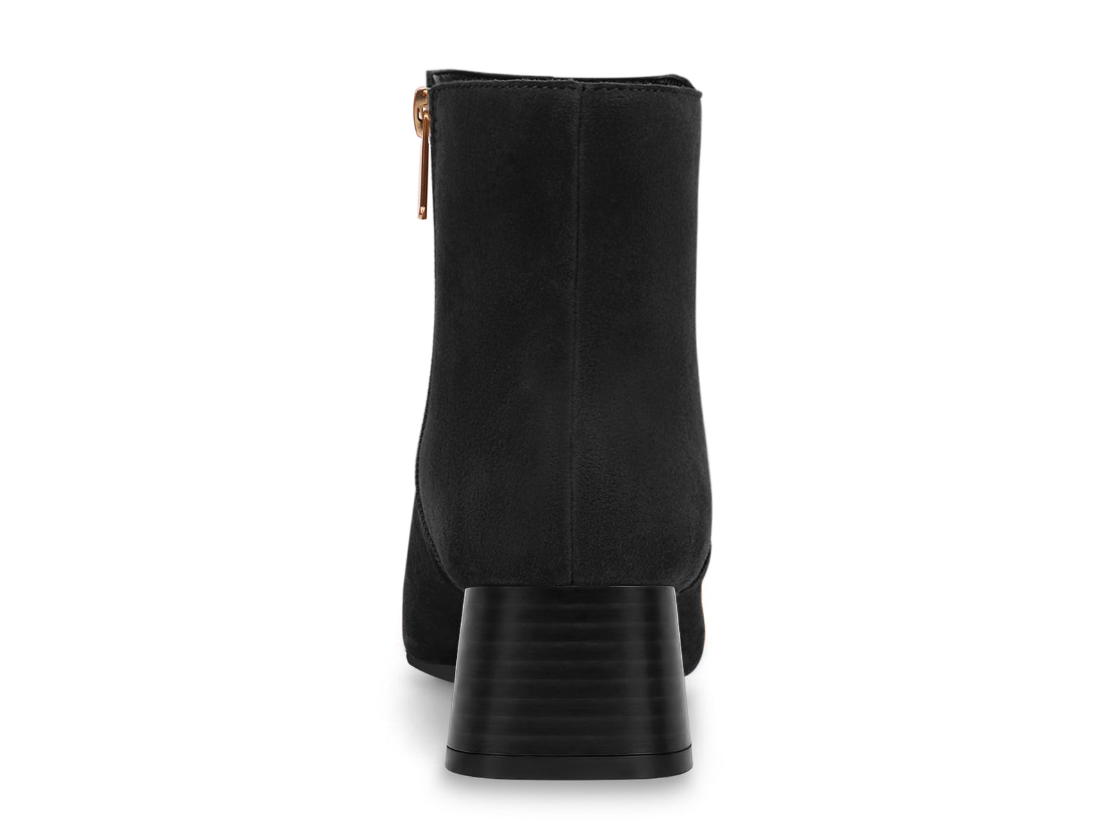 Coutgo Womens Black Square Toe Booties