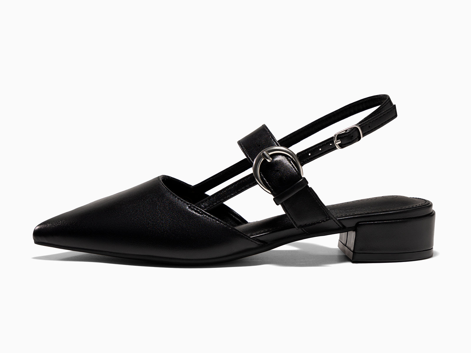 Coutgo Womens Black Mary Jane Low Heels