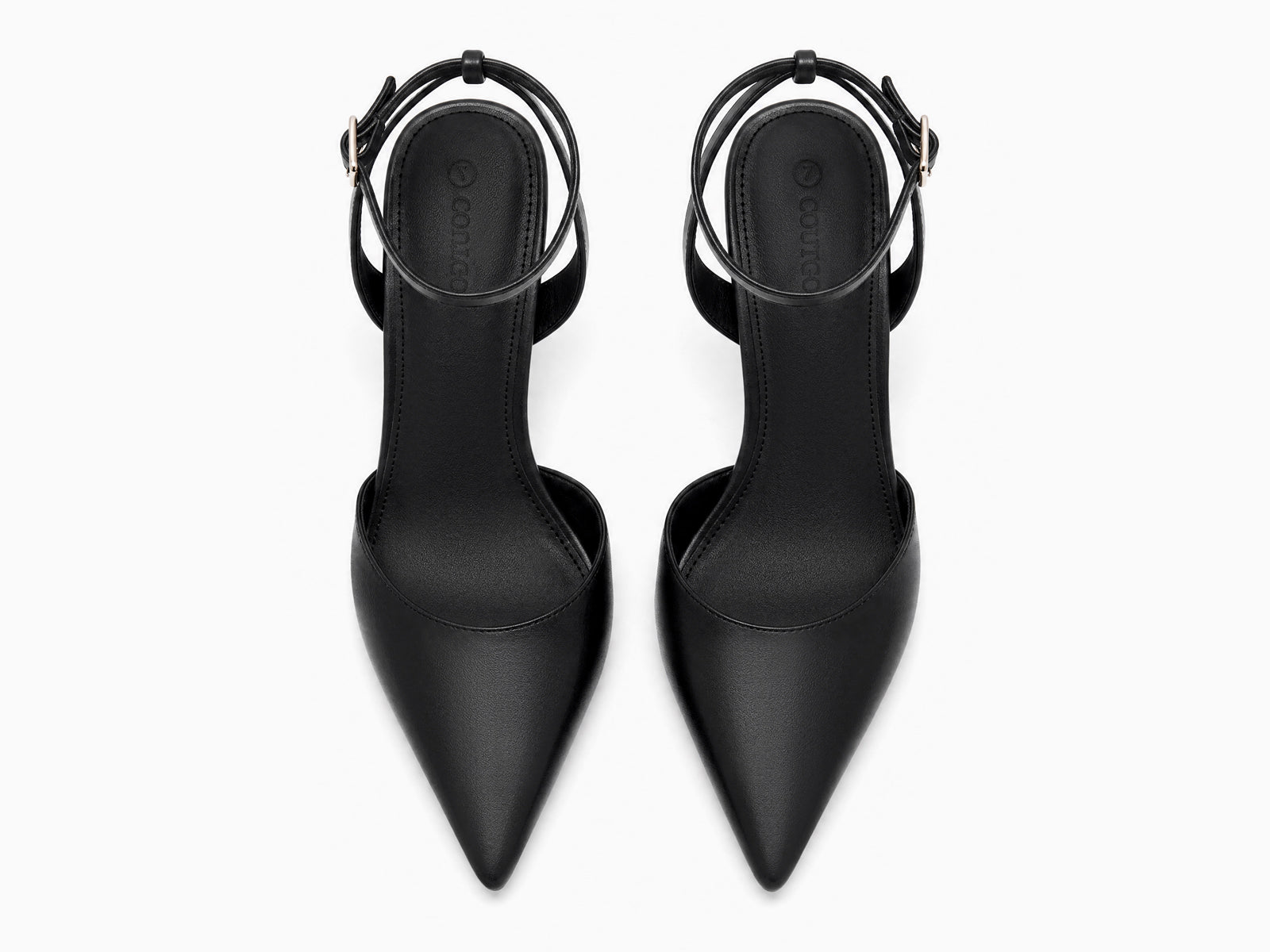 Coutgo Womens Black Party Dress Shoes
