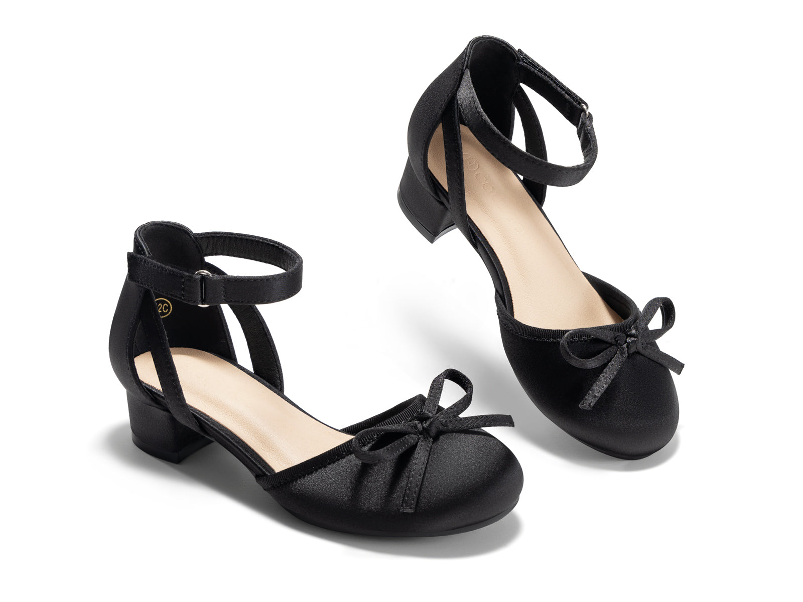Coutgo Black Girls Wedding Dress Shoes