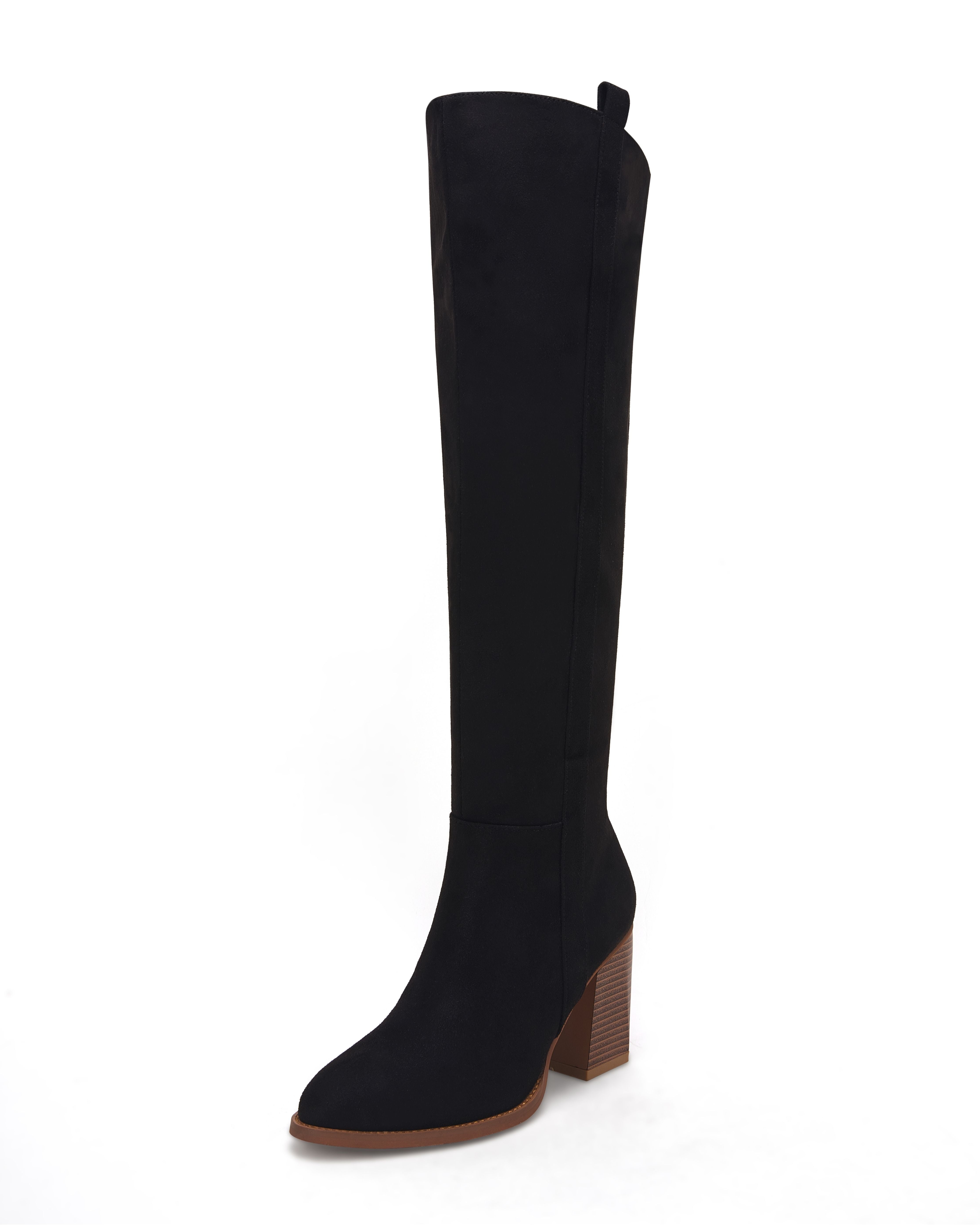 Ermonn Womens Black Knee High Boots