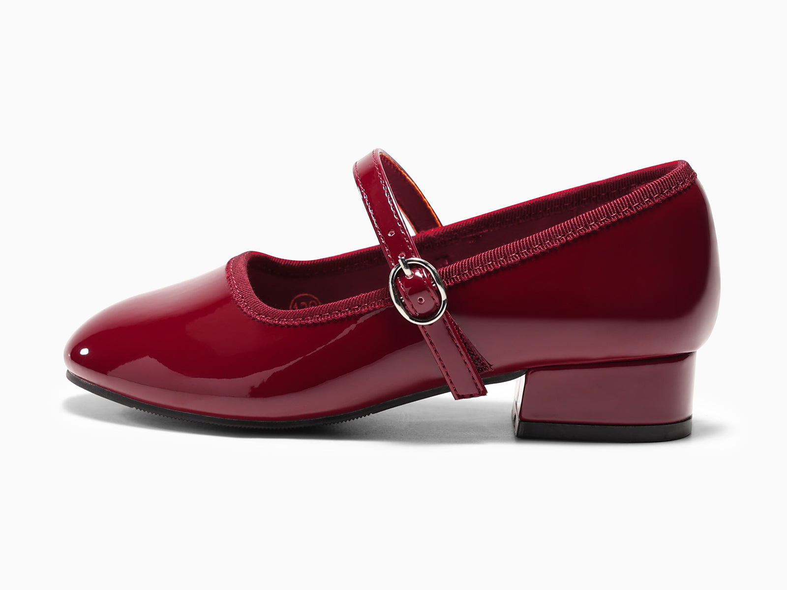 Coutgo Girls Burgundy Mary Jane Flats