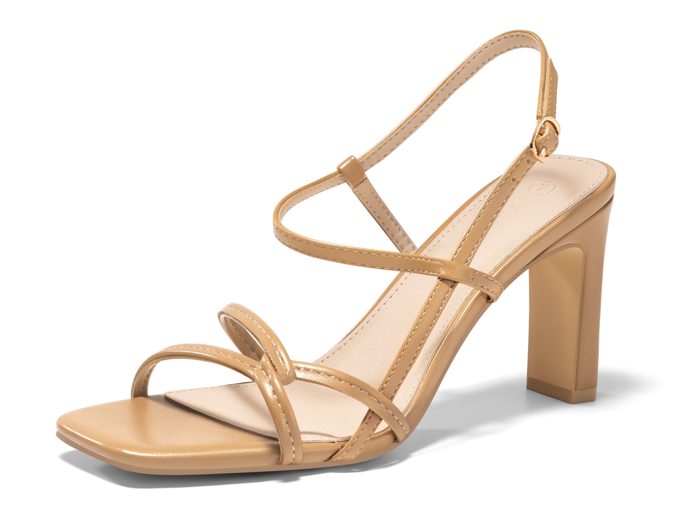 Coutgo Womens Khaki Strappy Sandals