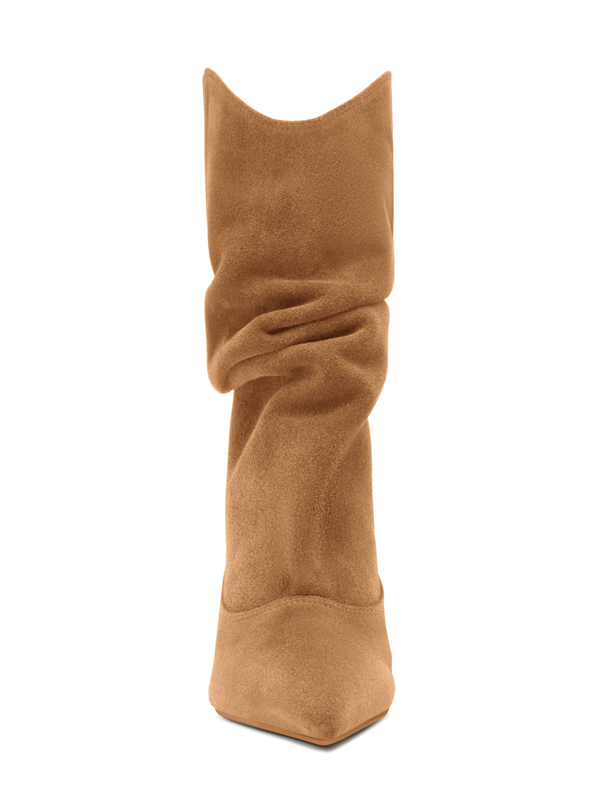 Coutgo Womens Brown Mid Calf Booties
