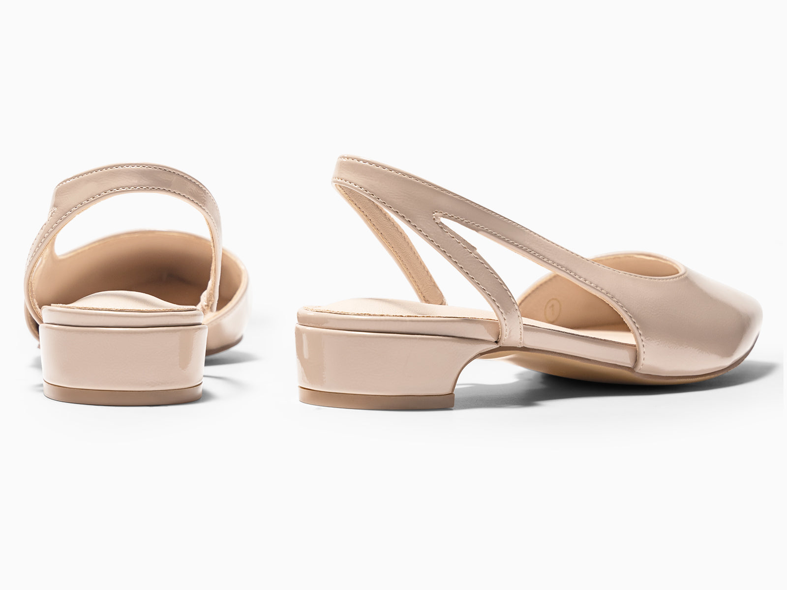 Coutgo Women D'Orsay Khaki Heels Chunky Pumps