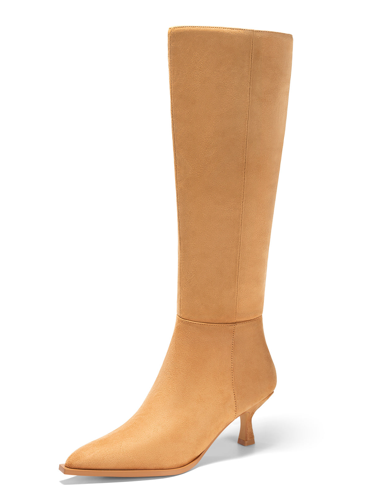 Coutgo Womens Khaki Knee High Boots