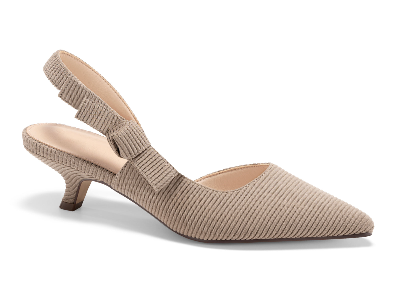 Coutgo Light Coffee Womens Slingback Dress Shoes