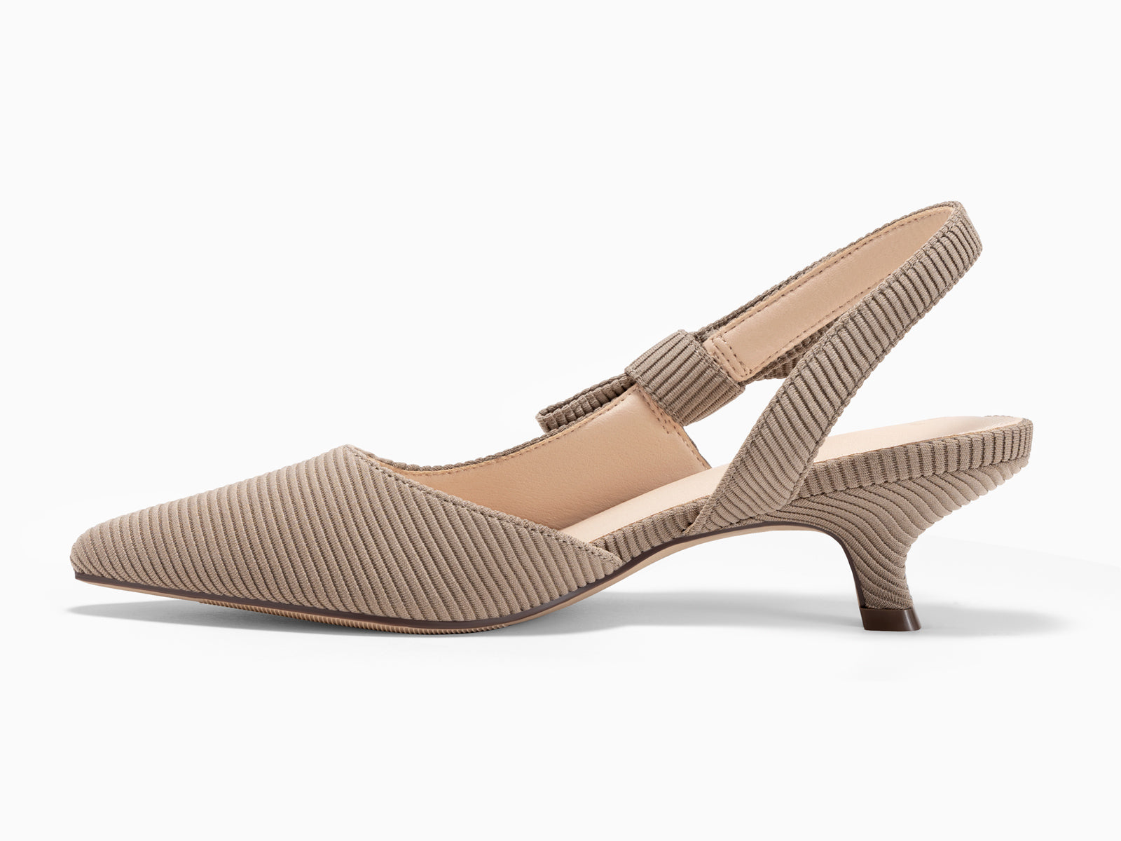 Coutgo Light Coffee Womens Slingback Dress Shoes