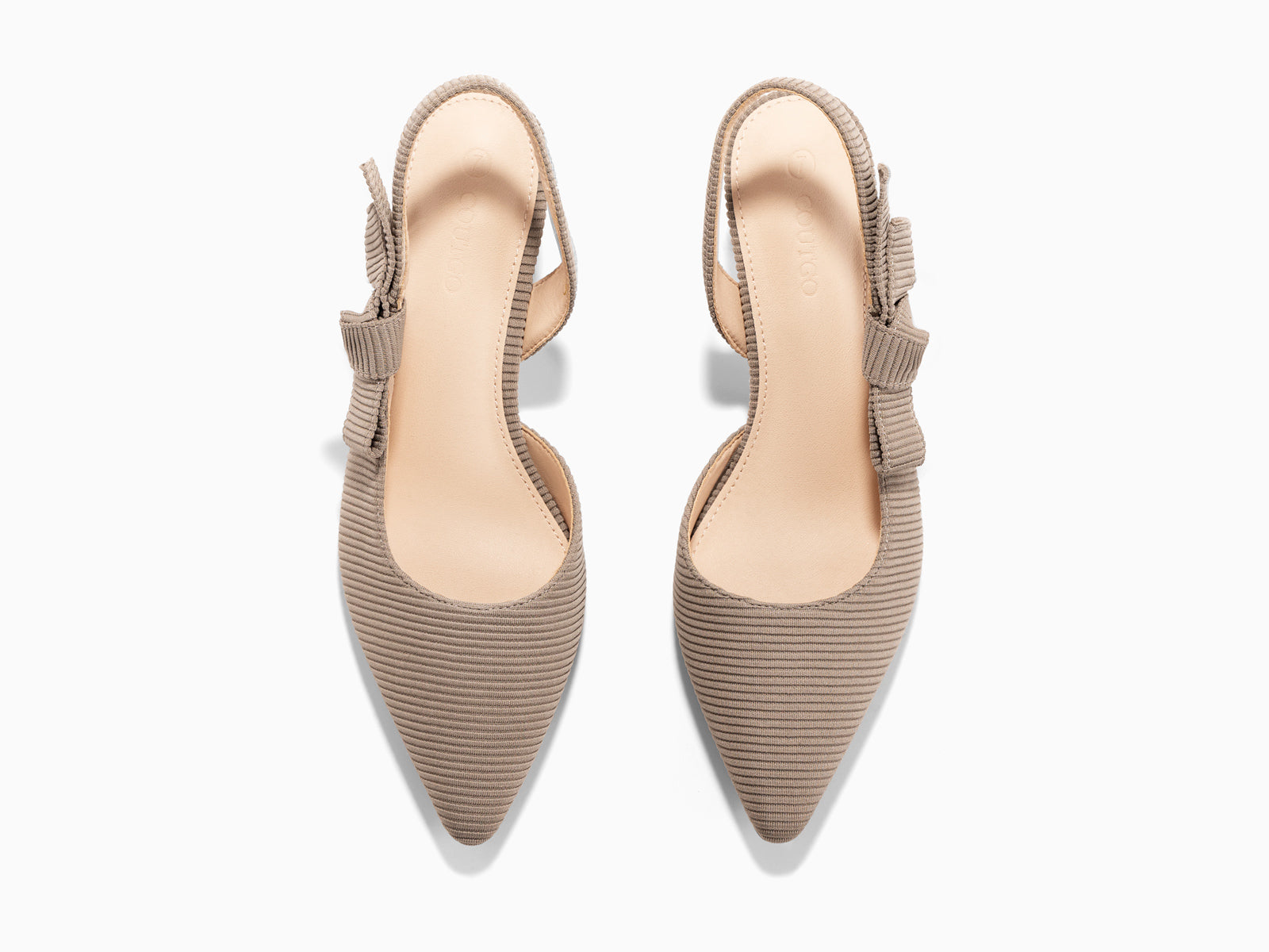 Coutgo Light Coffee Womens Slingback Dress Shoes