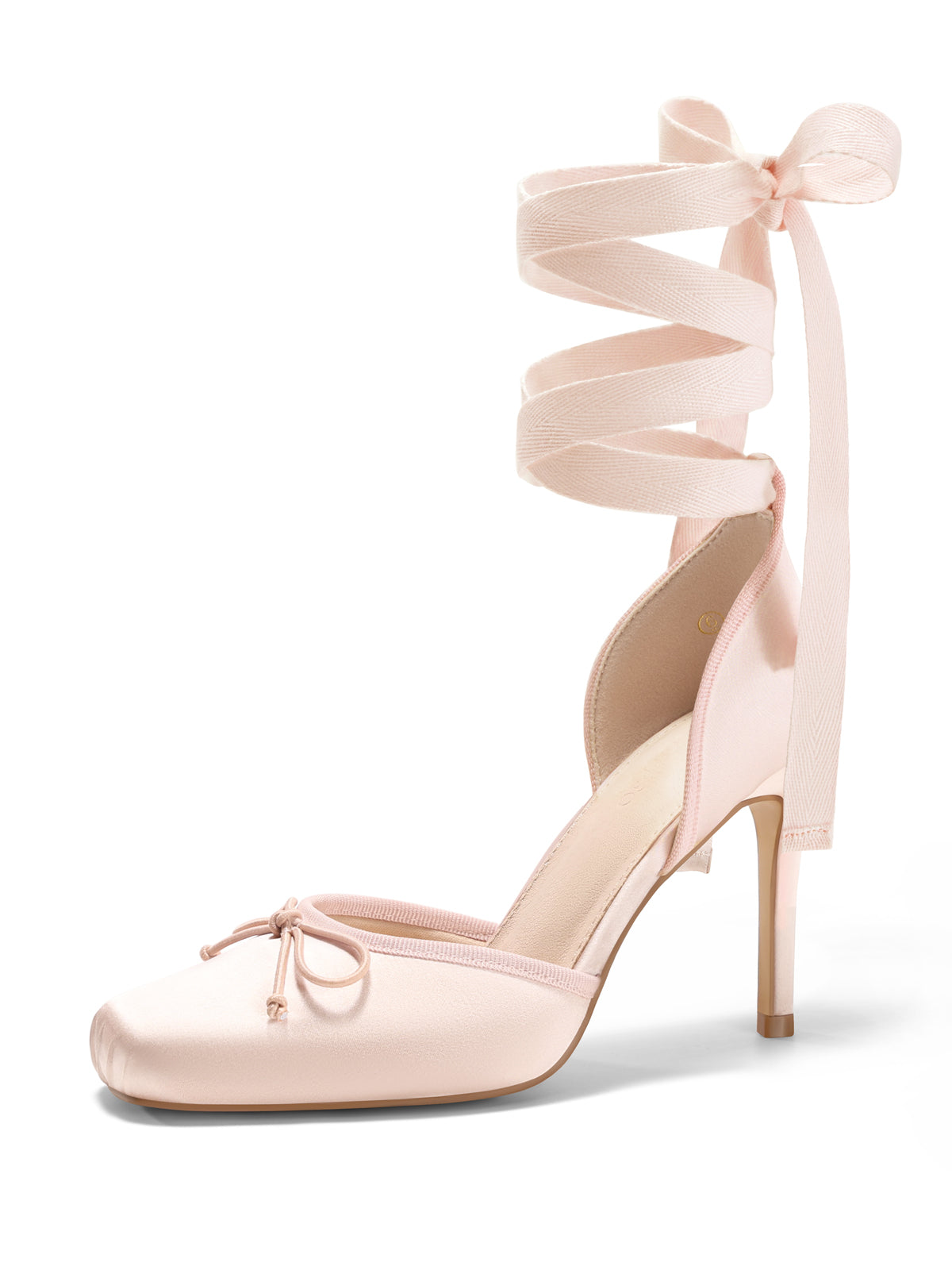 Coutgo Nude Pink Womens Pumps Prom Dress Shoes