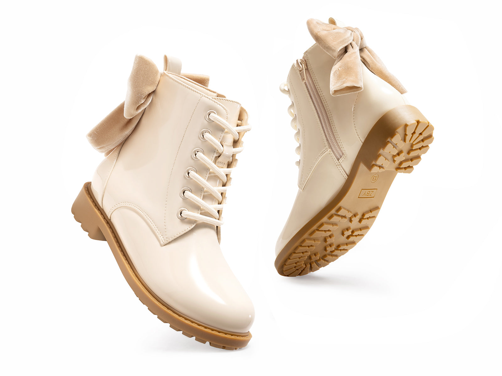 Coutgo Girls Creamy White Dress Booties