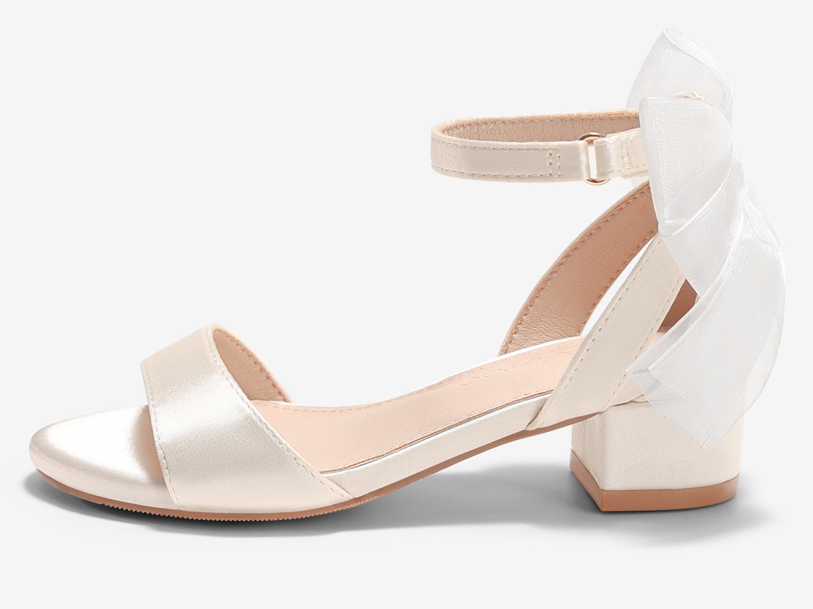 Coutgo Girls Beige Dress Shoes Sandals