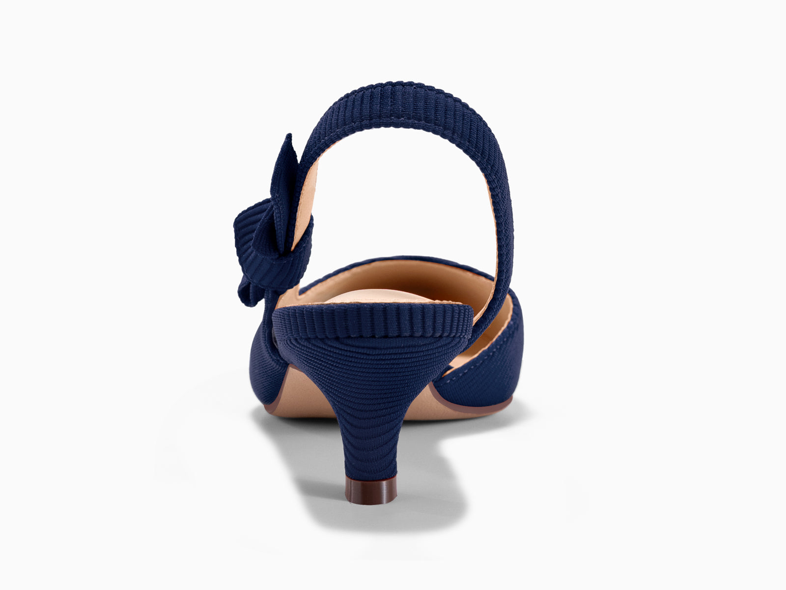Coutgo Navy Blue Womens Slingback Dress Shoes