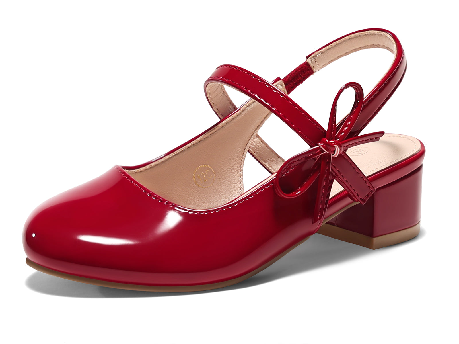 Coutgo Girls Red Patent Dress Shoes