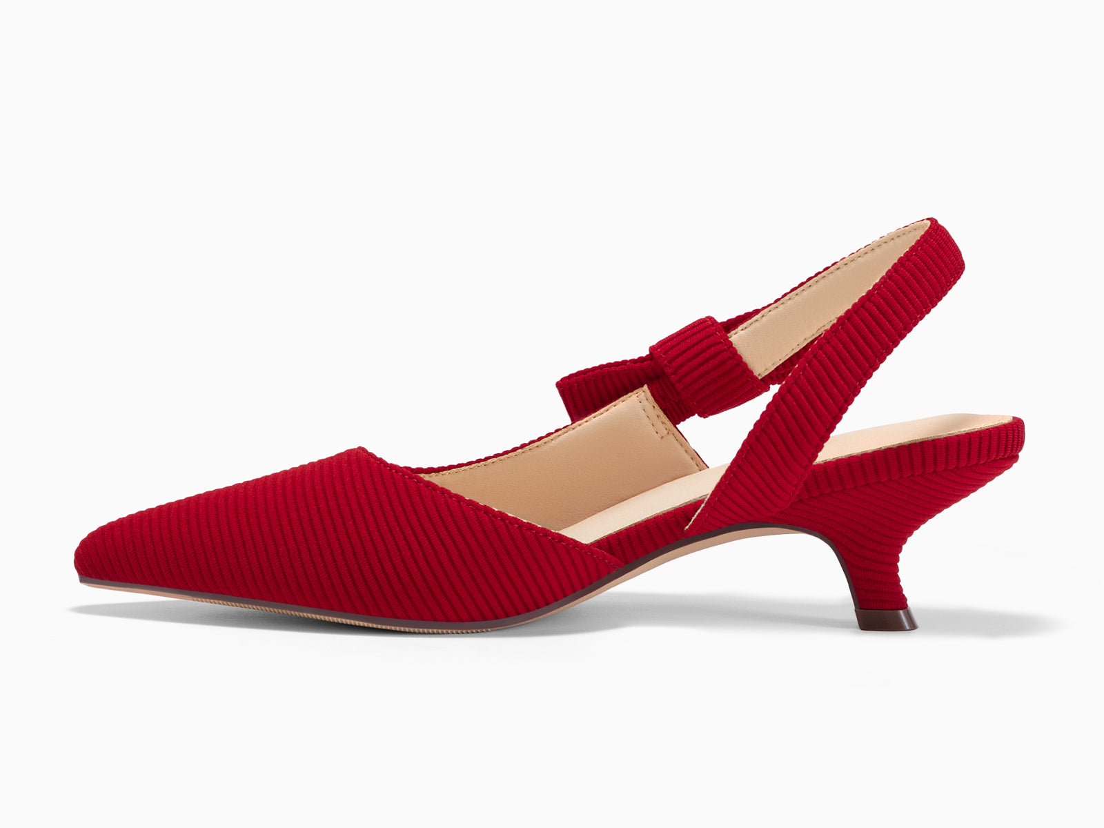 Coutgo Red Womens Slingback Dress Shoes
