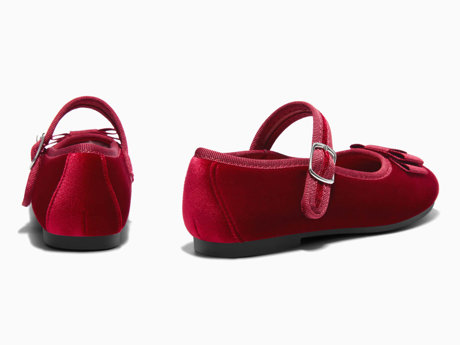 Coutgo Girls Red Mary Jane Dress Shoes
